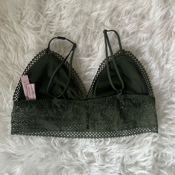Green Lace Bralette / Bandeau size M - Picture 4 of 6